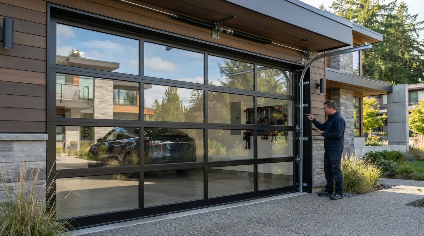 New garage door installed on an Arlington Heights Illinois home