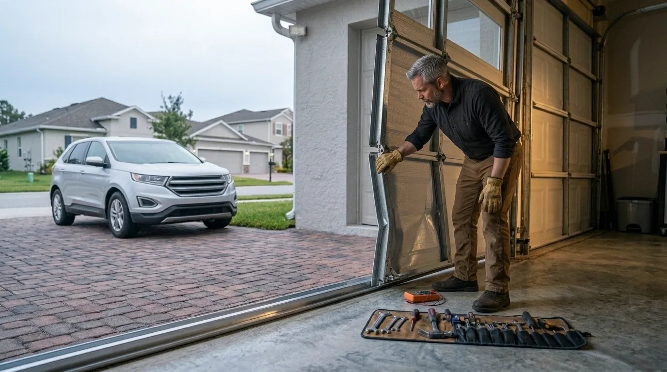 Off-Track Garage Door Repair for Bartlett Homes in Arlington Heights