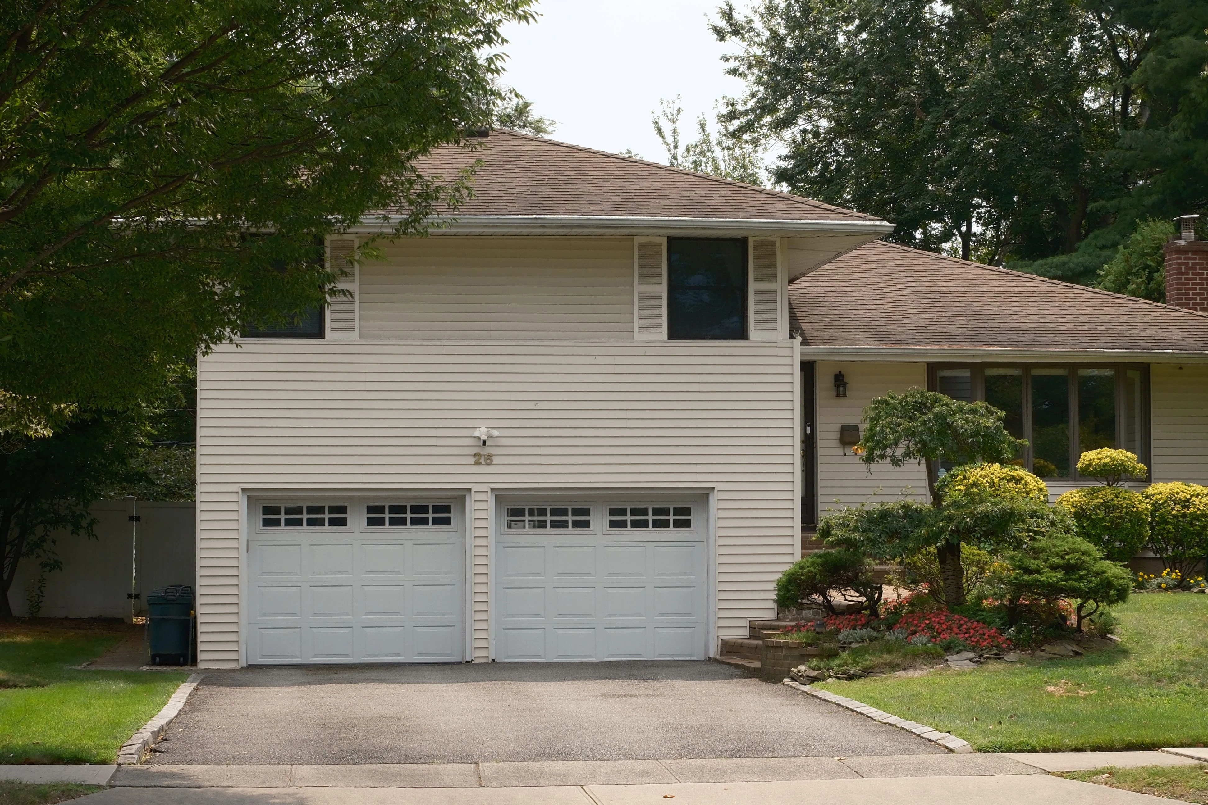 1960s and 1970s Arlington Heights Illinois home with attached garage